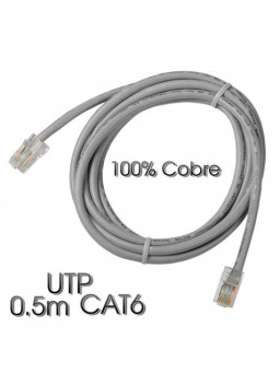 CABLE DE RED UTP CAT 6 0.5M...