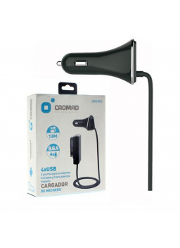 CARGADOR DE MECHERO 9.6A 4...