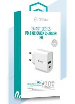 DEVIA cargador SMART PD+QC...