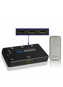 SWITCH HDMI 3 PUERTOS 1080P...